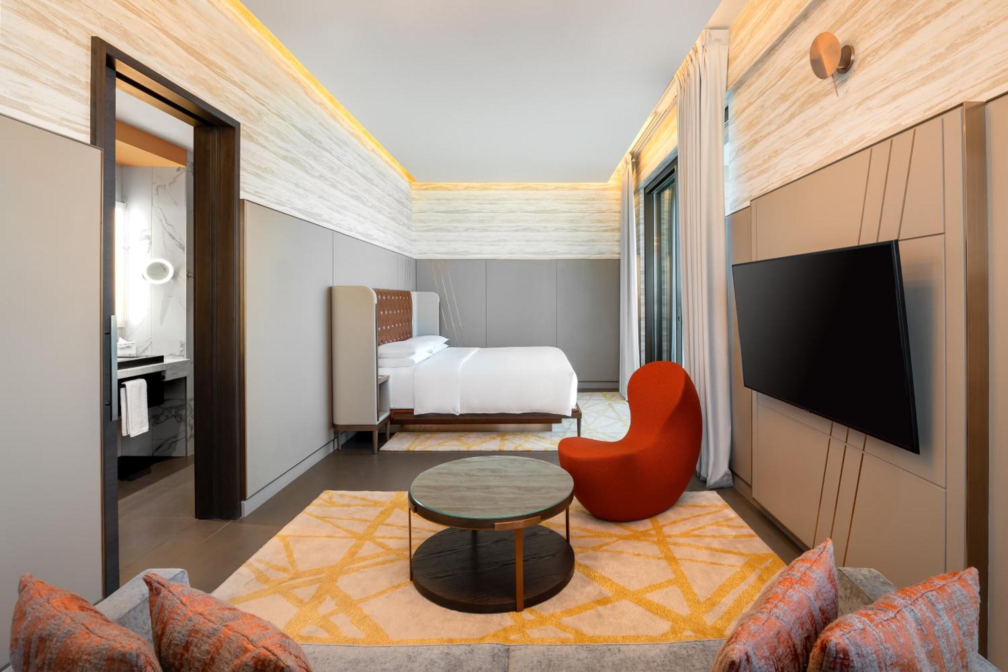 Hyatt Centric Jumeirah ドバイ エクステリア 写真 A bedroom at the hotel